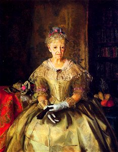 George Bellows - Mrs. T. in Cream Silk, No.1 (1919)