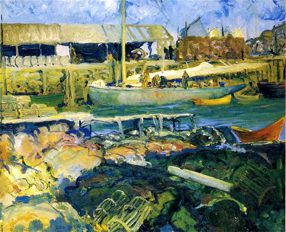 George Bellows - The Fish Wharf (1916)