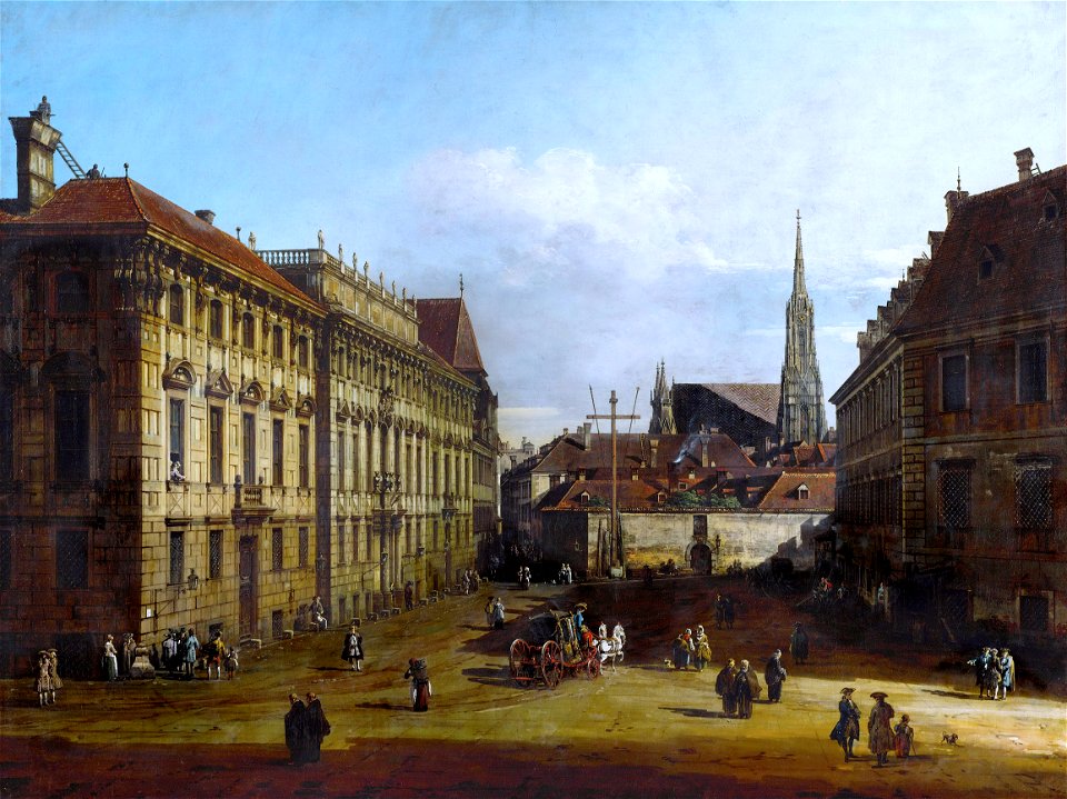 Bernardo Bellotto - Der Lobkowitzplatz in Wien