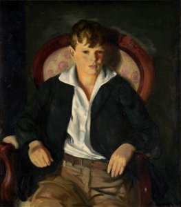 George Bellows - Portrait of a Boy (1921). Free illustration for personal and commercial use.