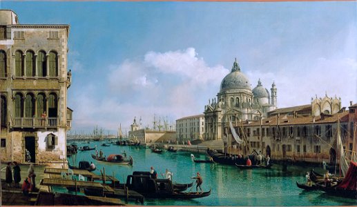 Bernardo Bellotto (Italian - View of the Grand Canal and the Dogana - Google Art ProjectFXD