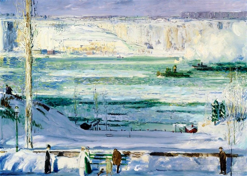 George Bellows - Snow-Capped River