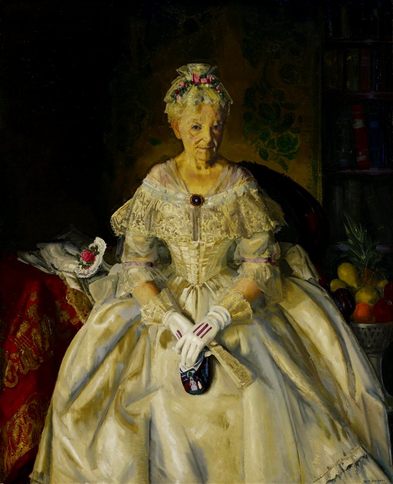 George Bellows - Mrs. T. in Cream Silk, No.2 (1920)