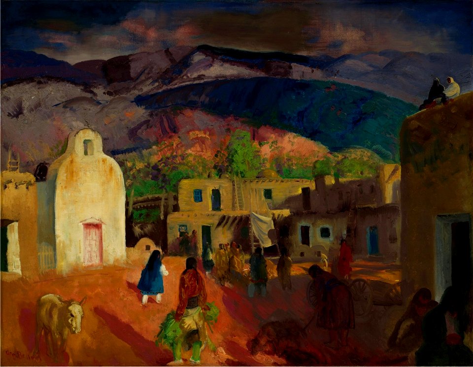 George Bellows - Pueblo Tesuque, No. 2 (1917)