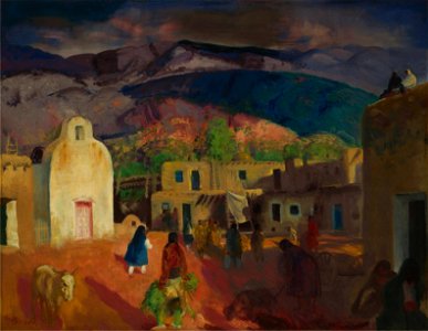 George Bellows - Pueblo Tesuque, No. 2 (1917)
