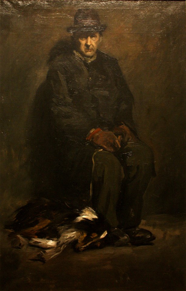 George Wesley Bellows - Man and Dog (1905)