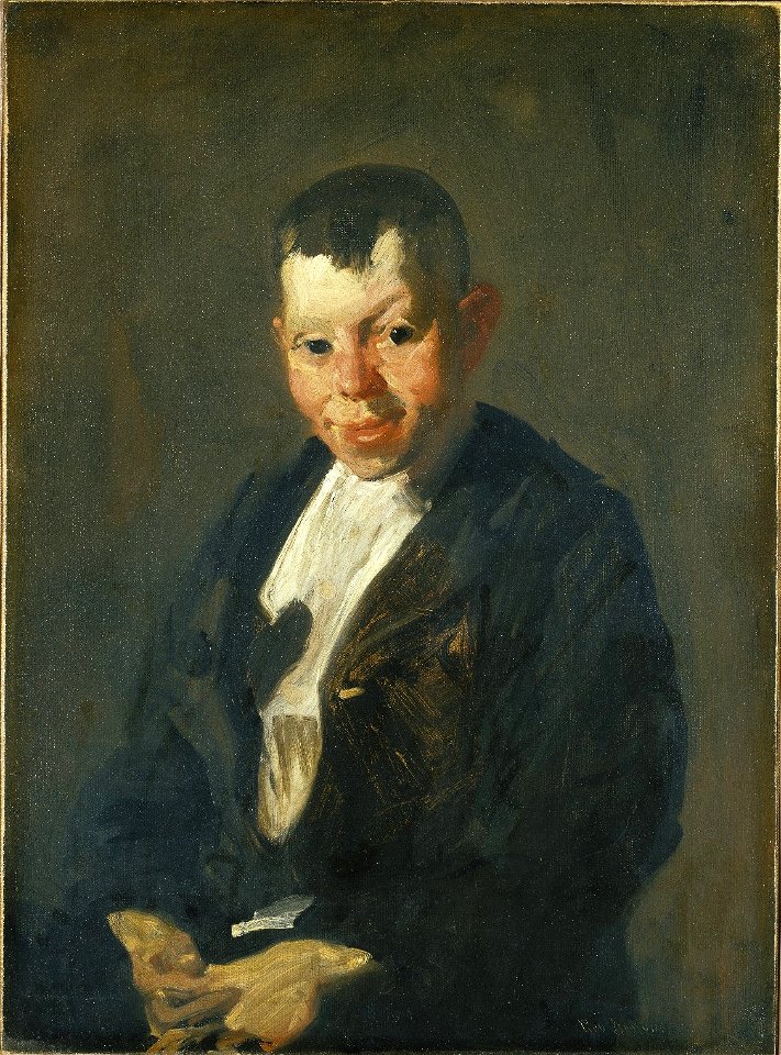 Brooklyn Museum - The Newsboy - George Wesley Bellows - overall