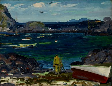 George Bellows - The Harbor, Monhegan Coast, Maine - 33.16 - Minneapolis Institute of Arts
