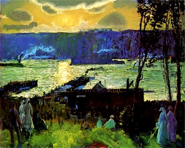 George Bellows - The Warships (1909)