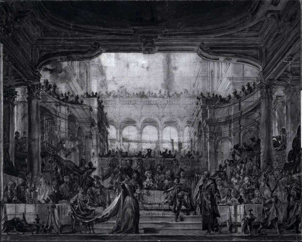 Belshazzar's Feast (Solieri) infrared reflectography