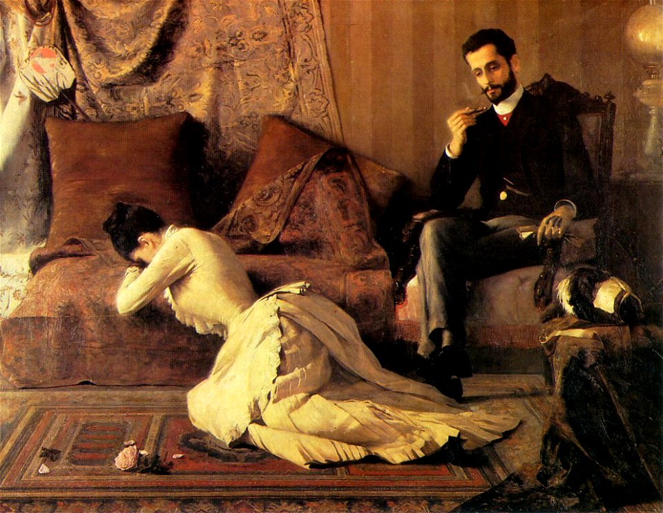 Belmiro de Almeida. Arrufos, 1887.óleo sobre tela, c.i.d. 89,1 x 116,1 cm. Museu Nacional de Belas Artes