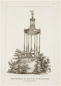 Belvedere au haut du labyrinthe du jardin des plantes, objectnr A 14256