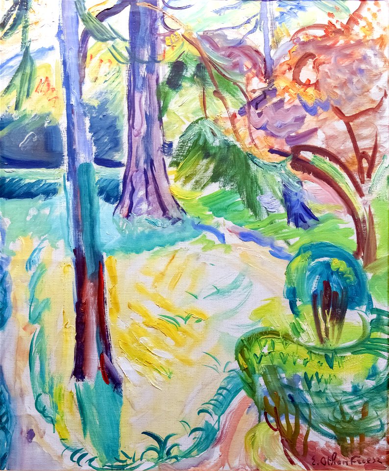 Bemberg Fondation Toulouse - Jardin à Honfleur 1902 - Emile Othon Friesz Inv.2052 64.7x53