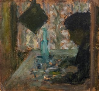 Bemberg fondation Toulouse - La femme au restaurant c.1900 - Pierre Bonnard 18x218 inv.2005