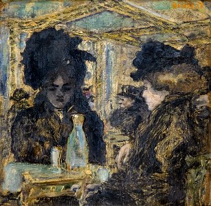 Bemberg fondation Toulouse - Au café (1900) - Pierre Bonnard 29.2x29.8 inv.2023
