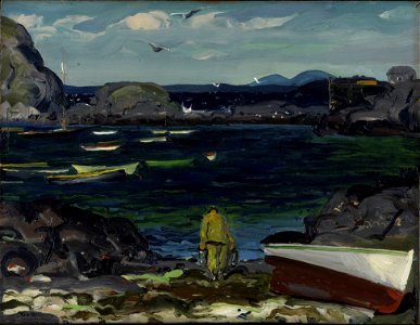 George Bellows - The Harbor, Monhegan Coast, Maine (1913)