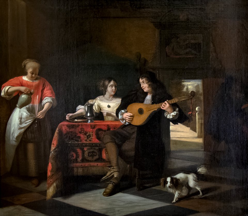 Bemberg Fondation Toulouse - Couple jouant de la musique - Pieter de Hooch Inv. 1026