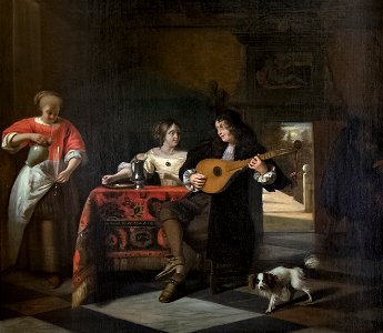 Bemberg Fondation Toulouse - Couple jouant de la musique - Pieter de Hooch Inv. 1026