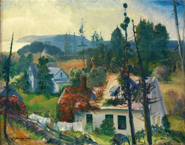 George Bellows - The Red Vine, Matinicus Island, Maine (1916)