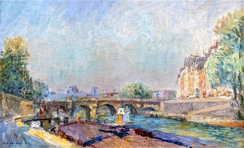 The Pont Neuf de la Cite - Albert Lebourg Paintings