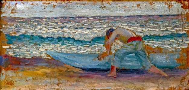 Bemberg Fondation Toulouse - Homme à la barque - Henri-Edmond Cross - Huile sur panneau