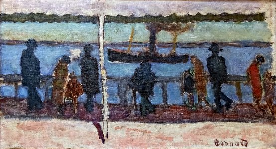 Bemberg Fondation Toulouse - La promenade au bord de la rivière (1919) - Pierre Bonnard - Inv.2161 26x46