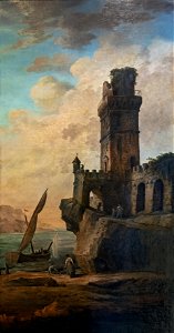 Bemberg Fondation Toulouse - Château en ruine sur un rivage - Hubert Robert inv.1115
