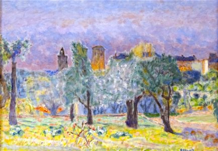 Bemberg Fondation Toulouse - Paysage du Midi - Pierre Bonnard (1917-1918) 46.5x48 Inv.2019