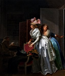 Bemberg Fondation Toulouse - Le Cadeau délicat - Louis-Léopold Boilly vers 1787 52.7x45 Inv.1119