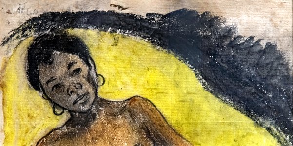 Bemberg Fondation Toulouse - La Tahitienne - Paul Gauguin Lavis aquarelle 41x25.5