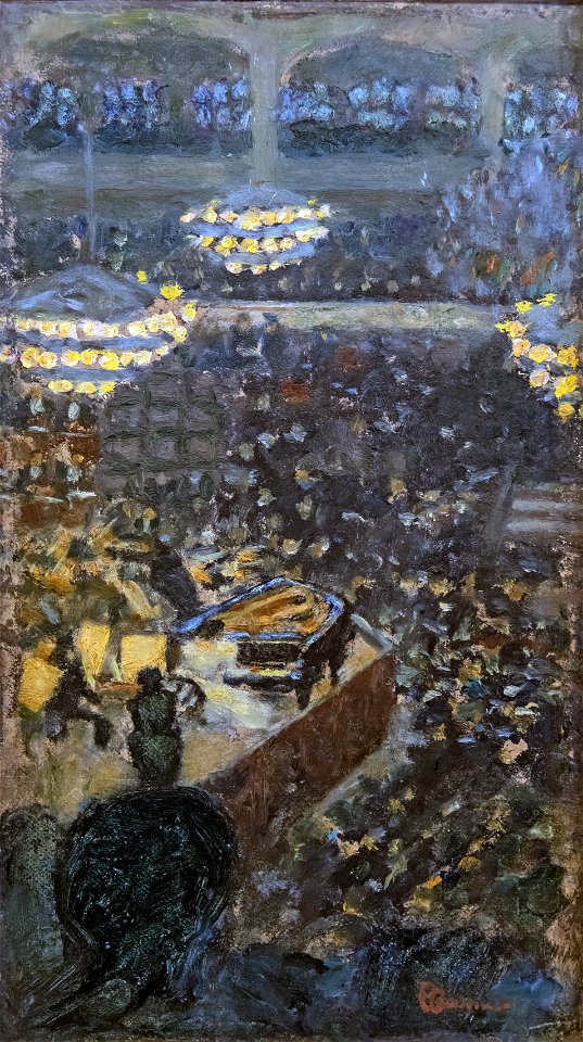 Bemberg Fondation Toulouse - Le concert Lamoureux - Pierre Bonnard ca1895 37.5x21 inv.2024