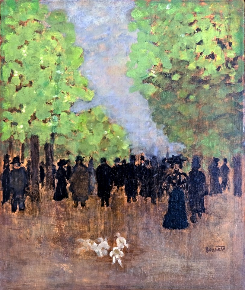 Bemberg Fondation Toulouse - Scène de rue 1894 - Huile sur panneau - Pierre Bonnard - inv.2014