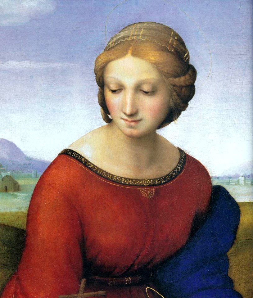 Belvedere madonna, dettaglio