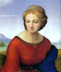 Belvedere madonna, dettaglio