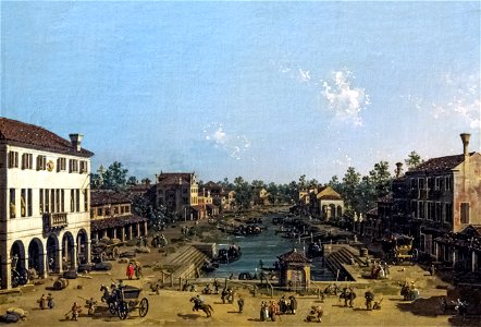 Bemberg Fondation Toulouse - Vue de Mestre - Canaletto - ca 1740 - Inv 1010