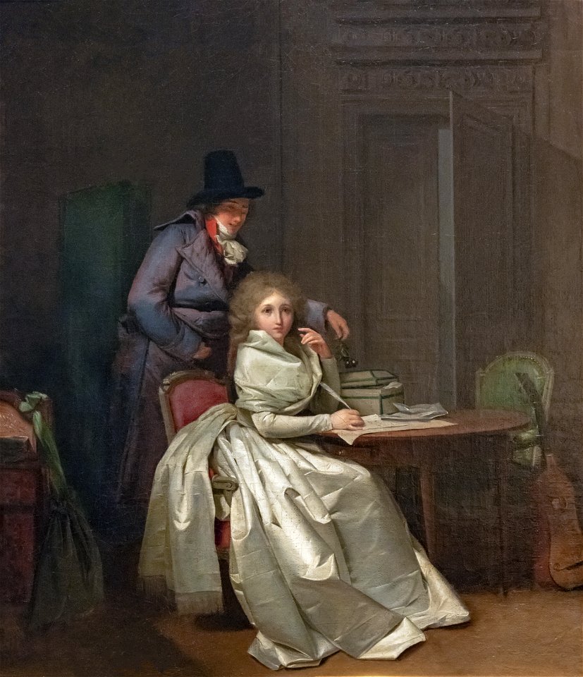 Bemberg Fondation Toulouse - La Lettre (vers 1787) Louis-Léopold Boilly 52.7x45 Inv.1118