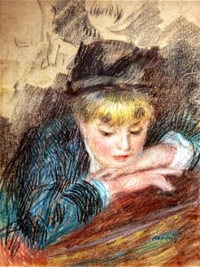 Bemberg Fondation Toulouse - Portrait de jeune fille - Pierre-Auguste Renoir pastel 1879 56x43 Inv.2156