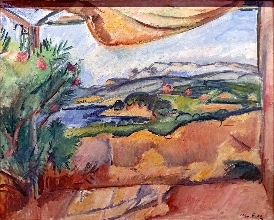 Bemberg Fondation Toulouse - Paysage sur la terrasse 1909 - Emile Othon Friesz Inv.2051 65.4x81.3