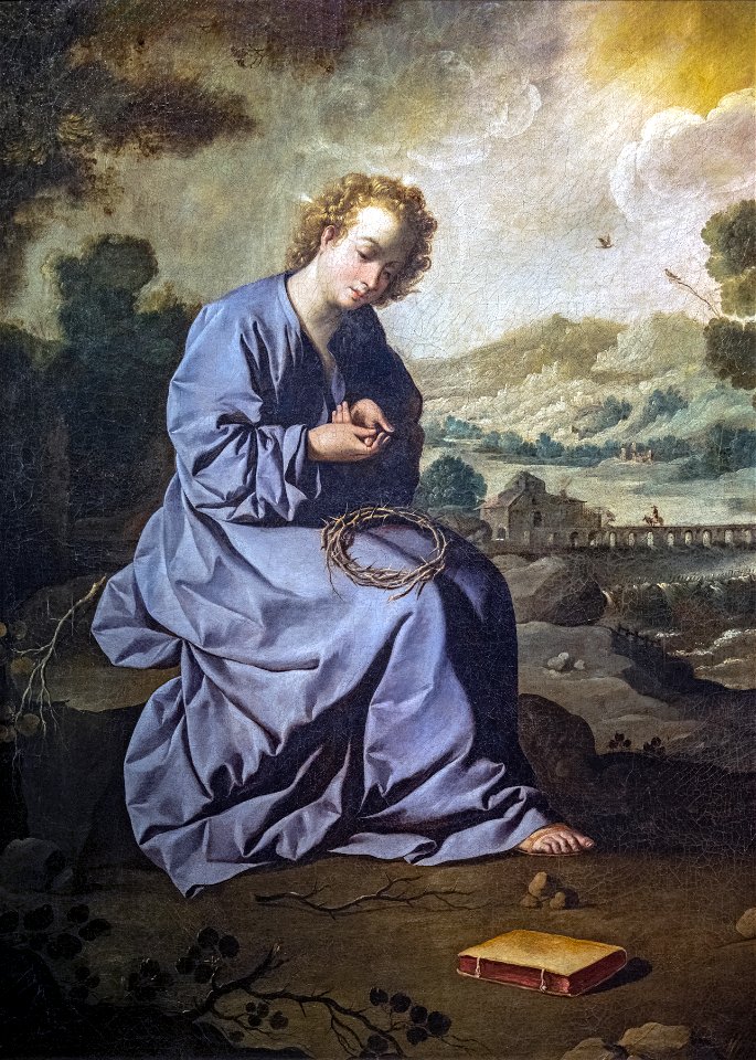 Bemberg Fondation Toulouse - L’enfant Jésus se blessant avec une couronne d’épines dans un paysage - Francisco de Zurbarán Inv.1182