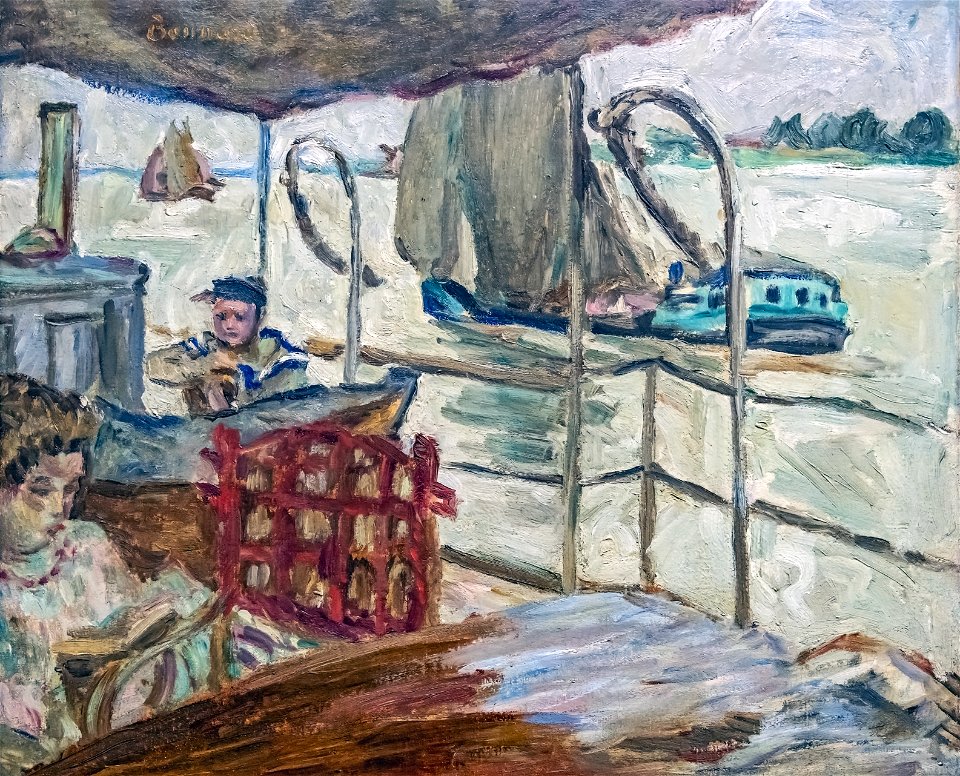 Bemberg Fondation Toulouse - Misia Sert sur le navire d'Edwards - Pierre Bonnard 44x54 Inv.2012