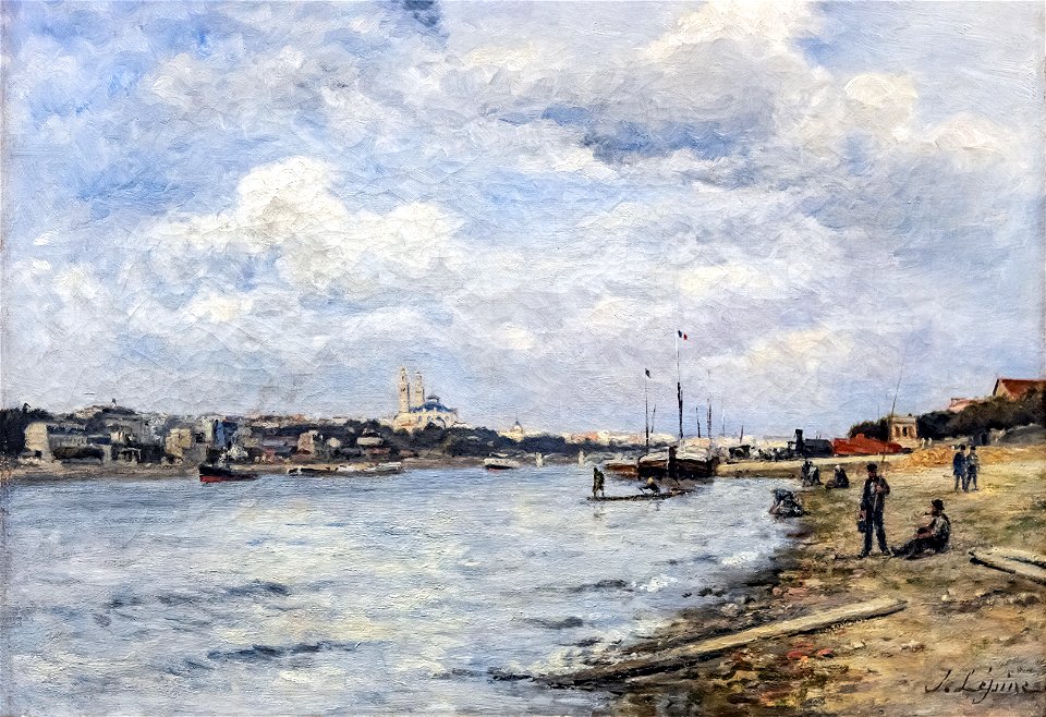 Bemberg Fondation Toulouse- Vue de la Seine et du Trocadéro - Le pont de Grenelle - 1878-1883 Stanislas Lepine Inv.2066 38x56