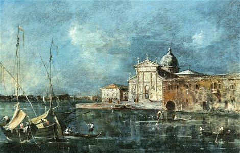 Bemberg fondation Toulouse - Vue de San Giorgio Maggiore de Venise - Francesco Guardi ca1765 Inv.1023