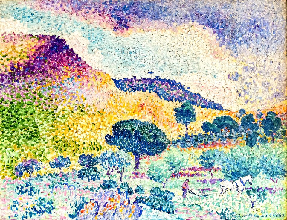 Bemberg Fondation Toulouse - La Chaîne des Maures - Henri-Edmond Cross (1906-1907) 65.1 x 81.3 Inv.2036