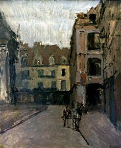 Bemberg Fondation Toulouse - La rue Ste Catherine et les vieilles arcades, Dieppe (1900-1902) - Walter Sickert