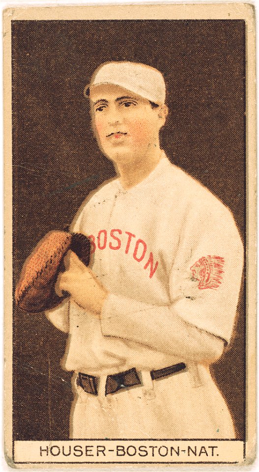 Ben Houser, Boston Braves, baseball card portrait LCCN2008677952
