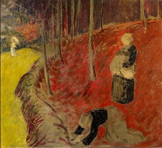 Bemberg Fondation Toulouse - Les Ramasseuses de fougères au Bois d'Amour (1910) - Paul Sérusier Inv.2141 47x36