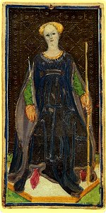 Bembo-Visconti-tarot-staves-13-queen