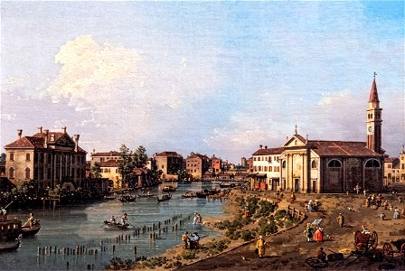 Bemberg Fondation Toulouse - Vue de Dolo - Canaletto ca 1740 - Inv 1011