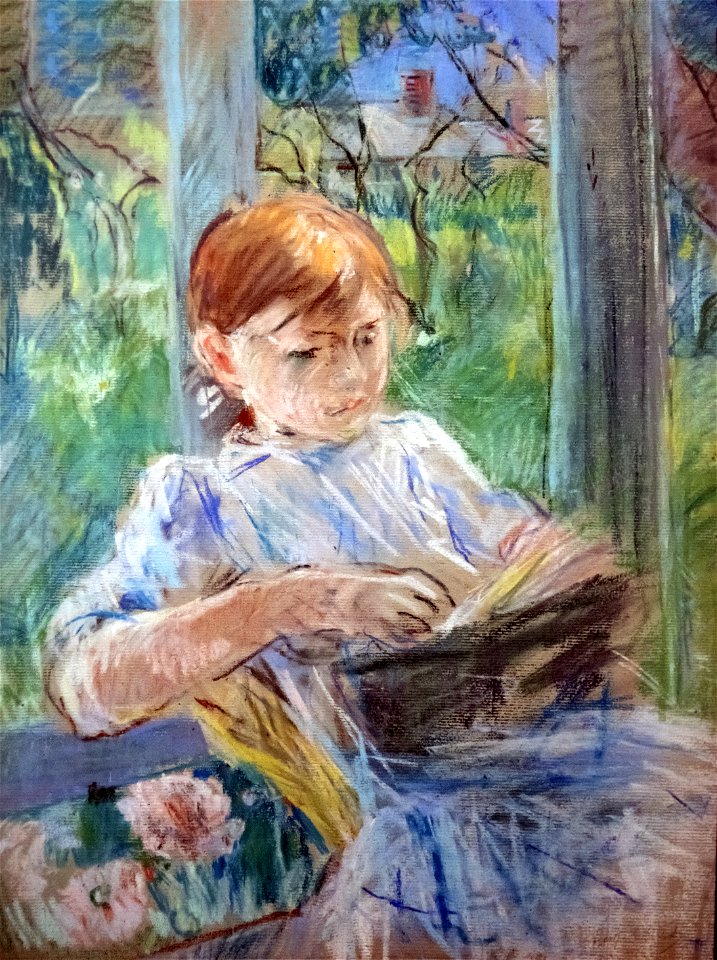 Bemberg Fondation Toulouse Jeune fille lisant de Berthe Morisot Pastel 44x33
