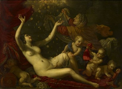 Benedetto Gennari (Cento 1633-Bologna 1715) - Danaë Receiving the Shower of Gold - RCIN 402934 - Royal Collection